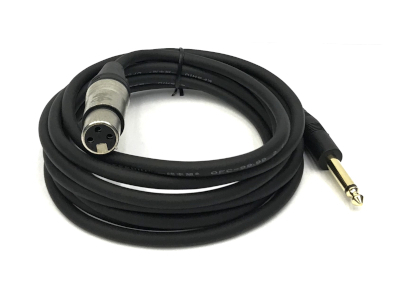 YX-1642 6.3mm Mono Plug to XLR Jack YX-1642 3m Black
